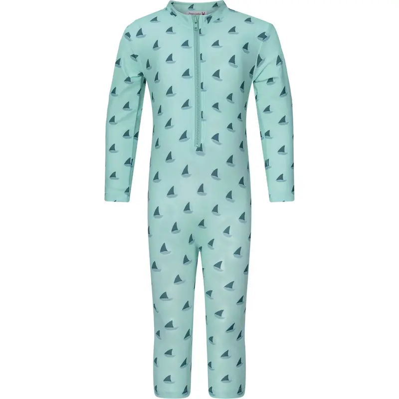 Petit Crabe Aqua Boat Lou Basic Sunsuit L/S 1