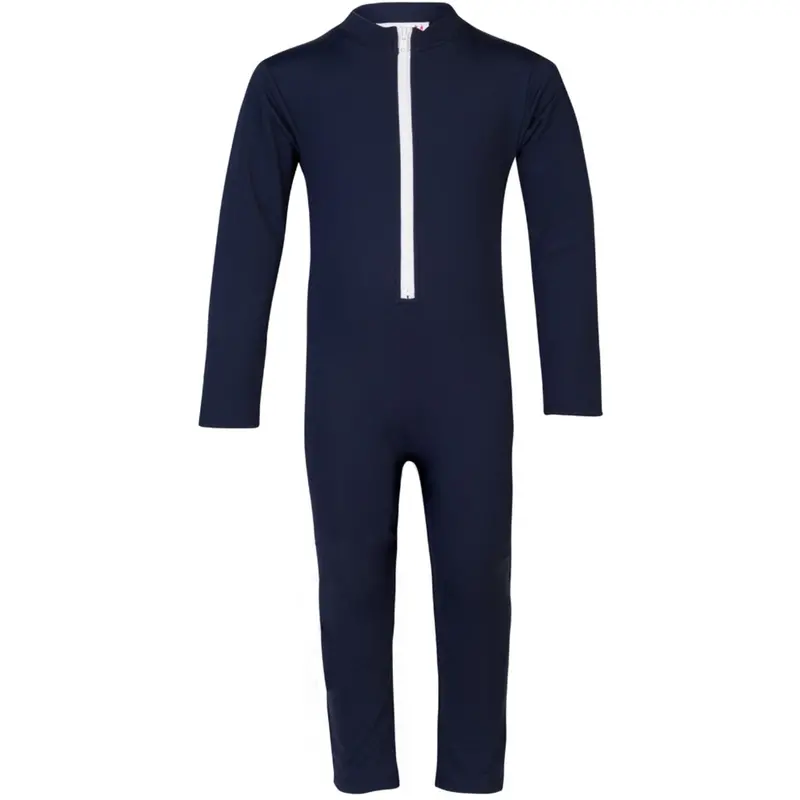 Petit Crabe Blue Lou Basic Sunsuit L/S 1