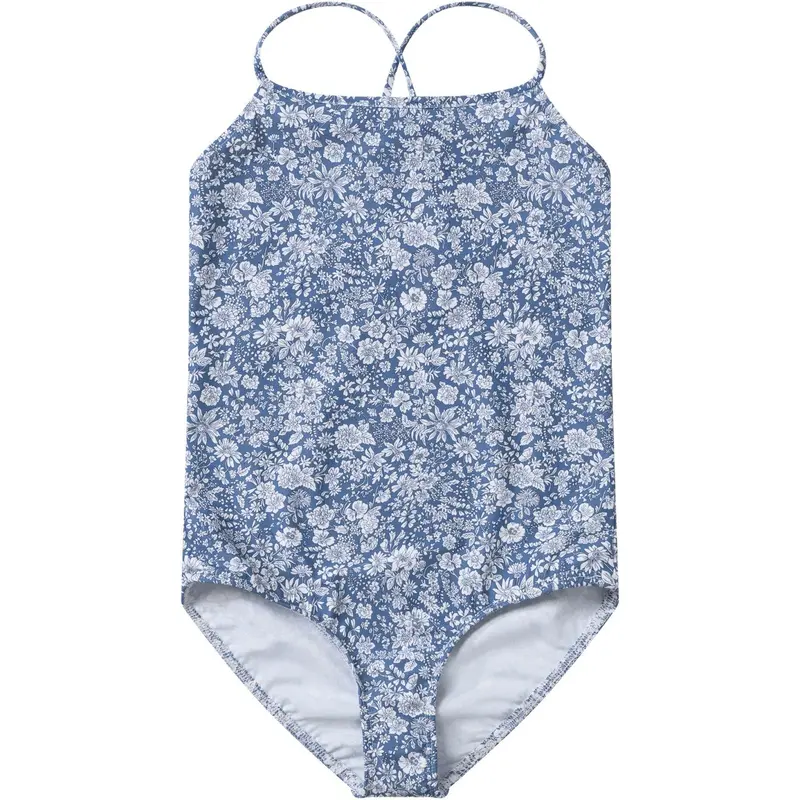 Petit Crabe Evening Sky (Made With Liberty© Fabric) Barbara Swimsuit 1