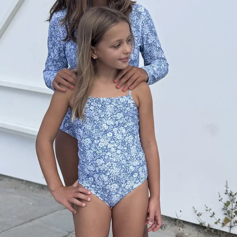 Petit Crabe Evening Sky (Made With Liberty© Fabric) Barbara Swimsuit 2