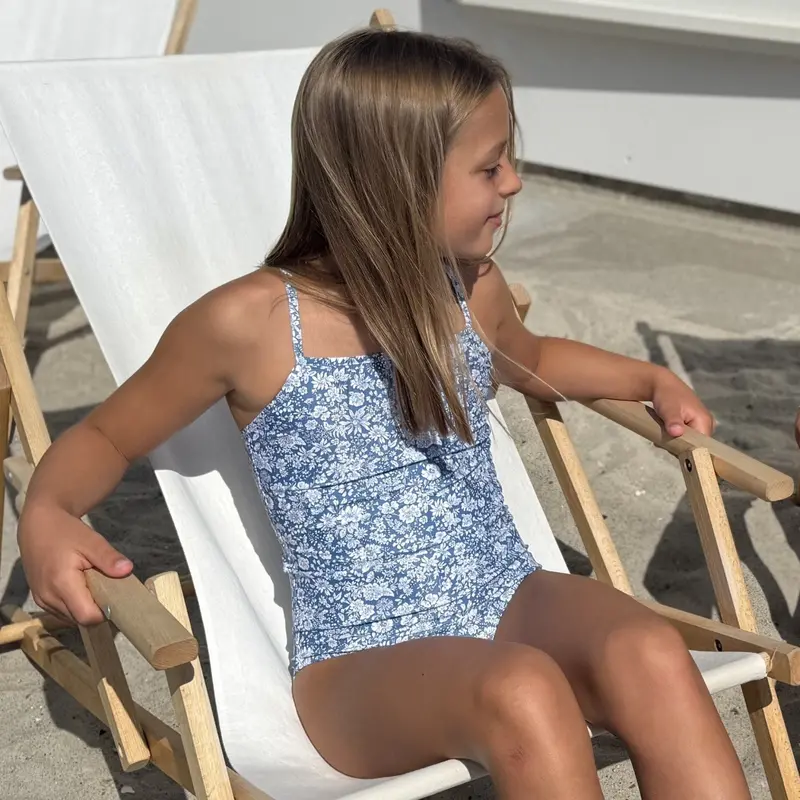 Petit Crabe Evening Sky (Made With Liberty© Fabric) Barbara Swimsuit 3