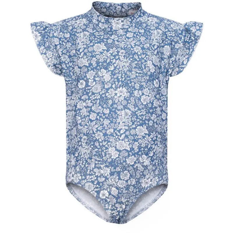 Petit Crabe Evening Sky (Made With Liberty© Fabric) Beaa Swimsuit S/S 1