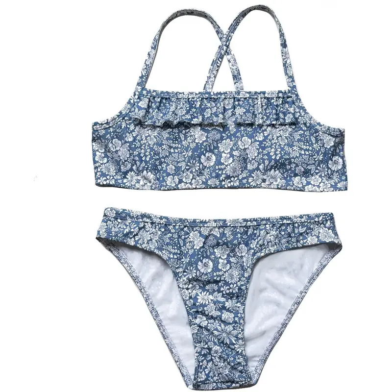 Petit Crabe Evening Sky (Made With Liberty© Fabric) Louisa Bikini 1