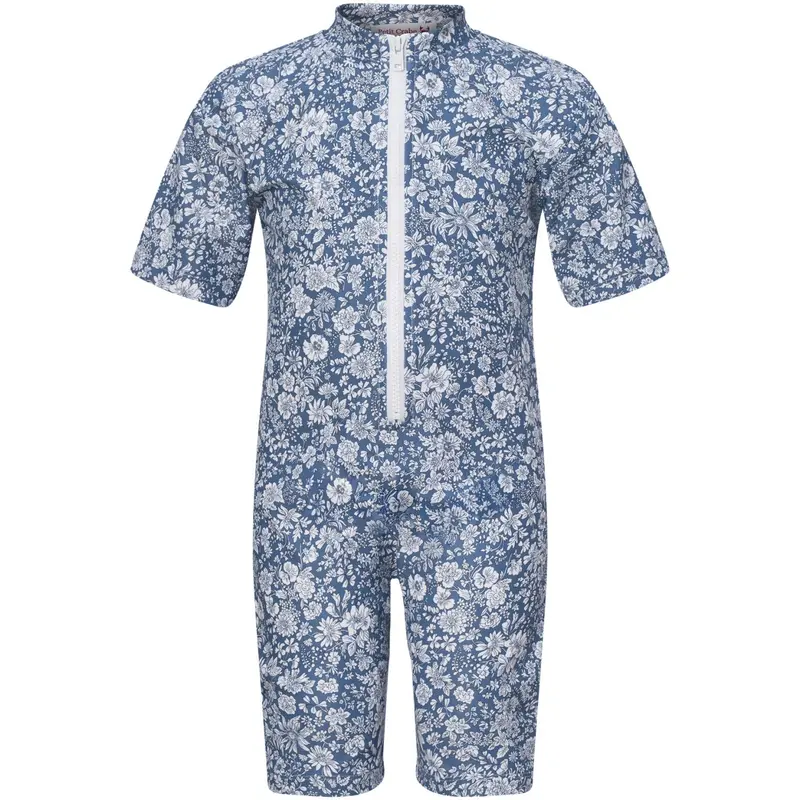 Petit Crabe Evening Sky (Made With Liberty© Fabric) Natsu Sunsuit S/S 1
