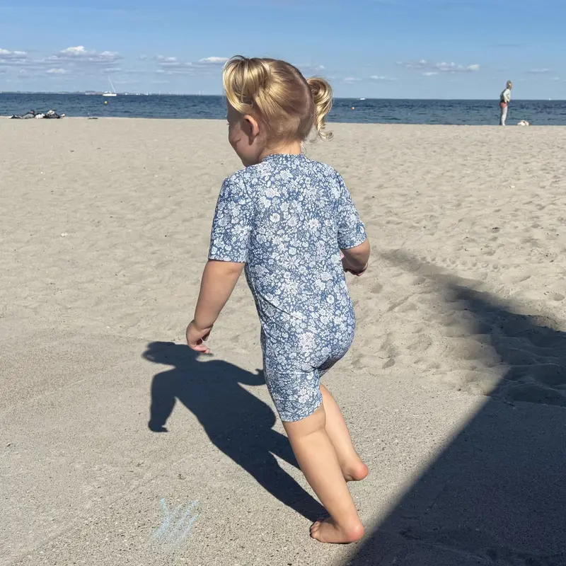 Petit Crabe Evening Sky (Made With Liberty© Fabric) Natsu Sunsuit S/S 2