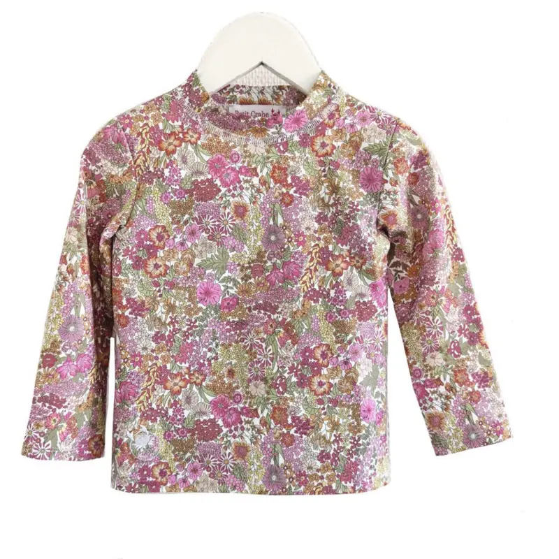 Petit Crabe Margaret Annie (Made With Liberty© Fabric) Sydney Uv Swimshirt L/S 1