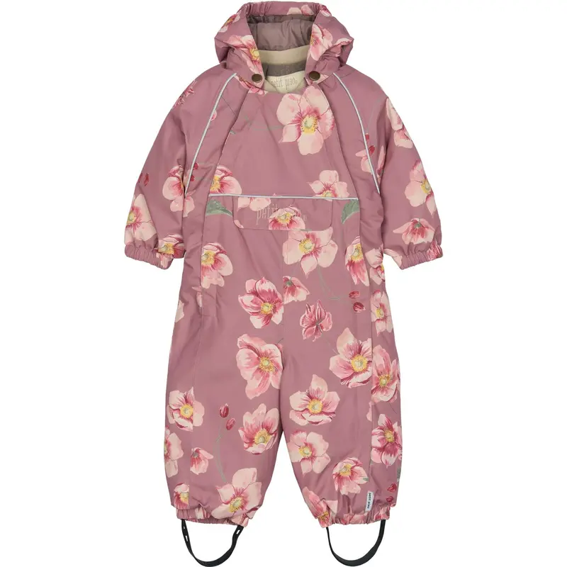 Petit Piao Autumn Anemone Aop Ppdard Snowsuit 1