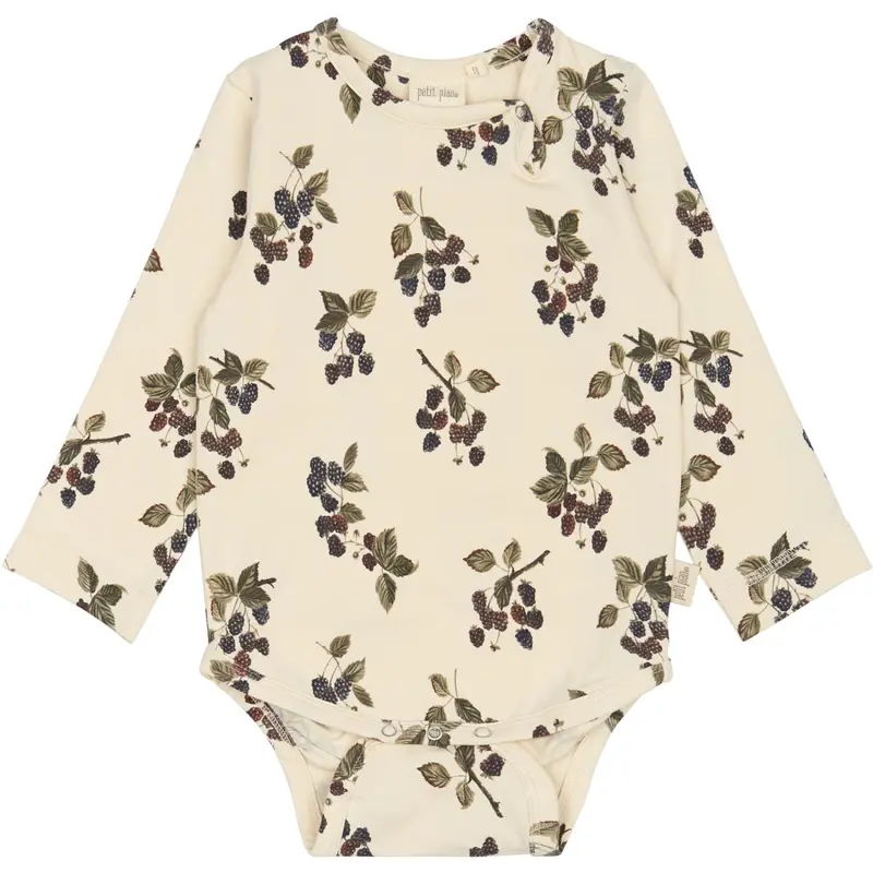 Petit Piao Black Berry Body L/S Printed 1