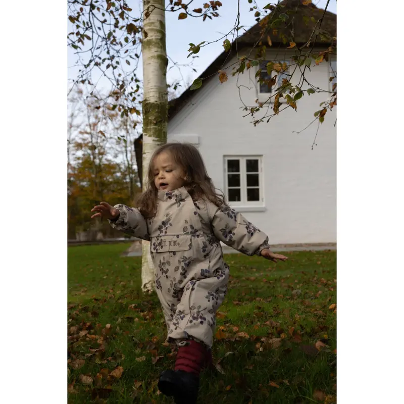 Petit Piao Blackberry Aop Ppdard Snowsuit 2