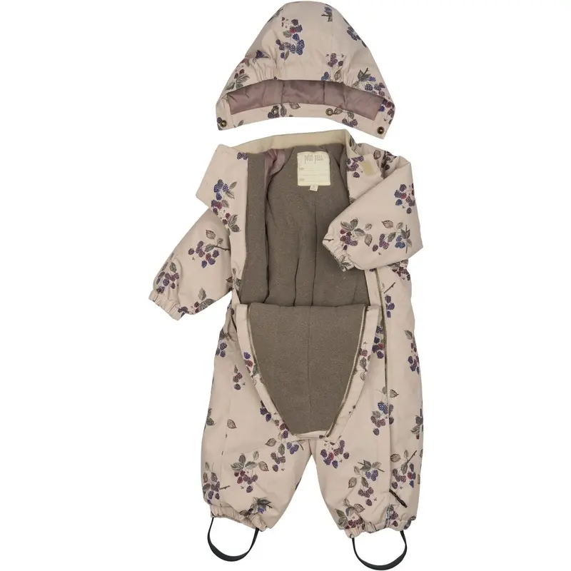 Petit Piao Blackberry Aop Ppdard Snowsuit 5