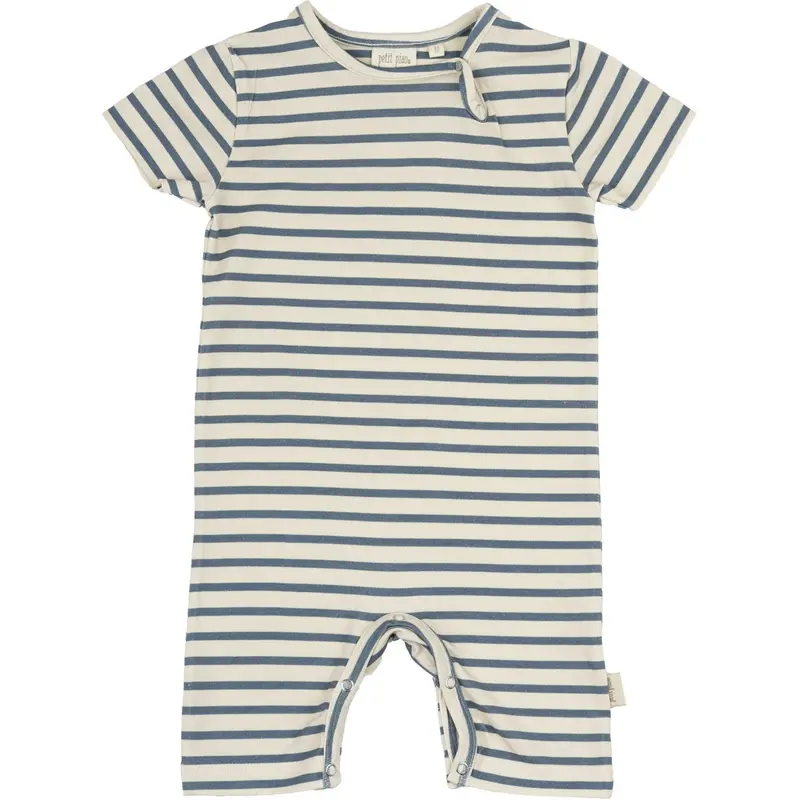 Petit Piao Blue Mirage Summer Romper S/S Sum Printed 1