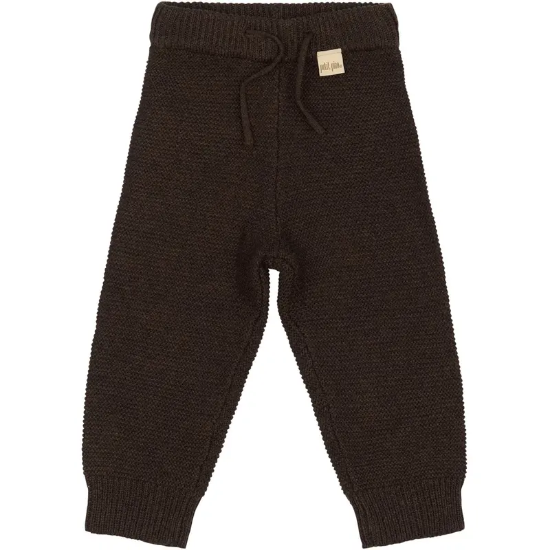 Petit Piao Brown Ppdaqo Knit Pants 1