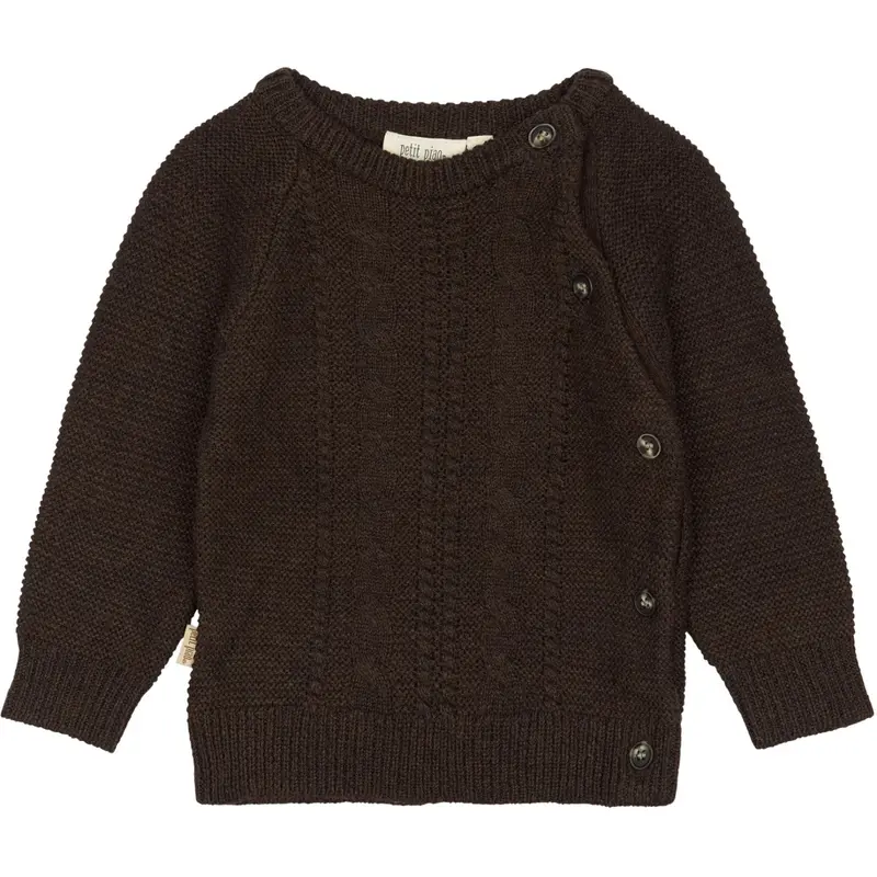 Petit Piao Brown Ppdaqo Knit Shirt 1