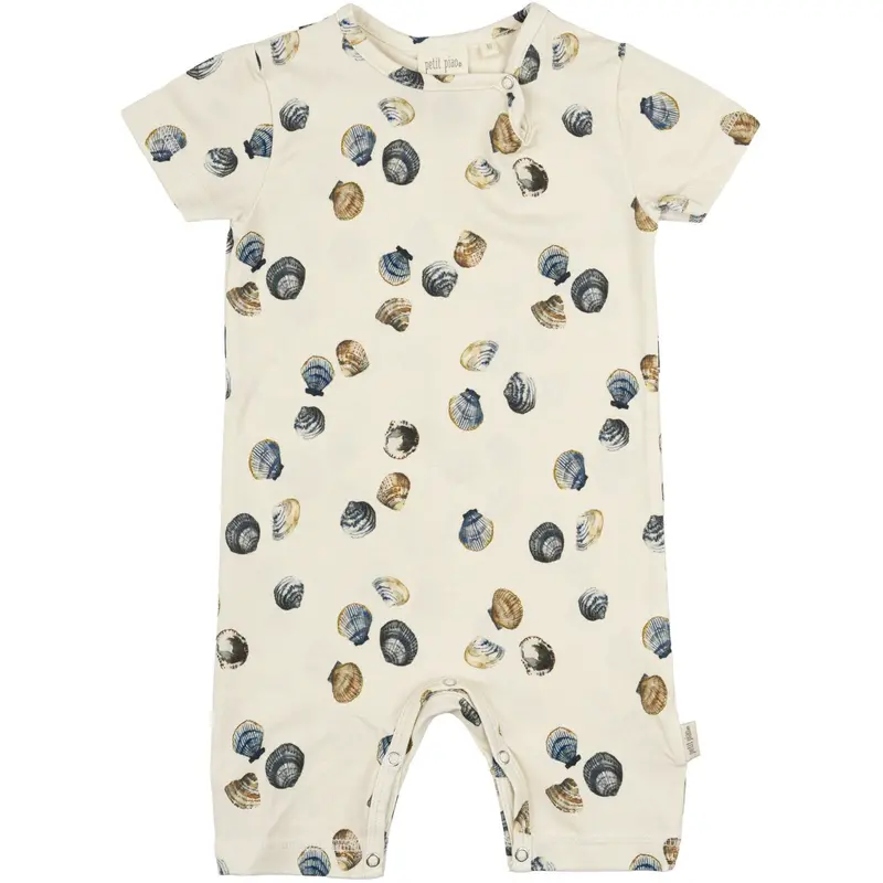 Petit Piao Clam Summer Romper S/S Sum Printed 1