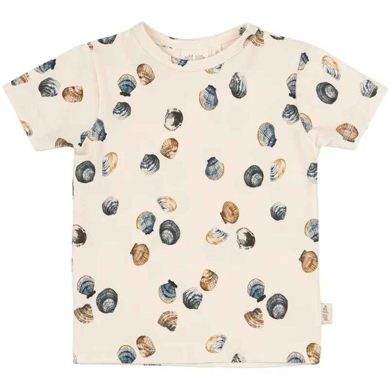 Petit Piao Clam T-Shirt S/S Baggy Sum Printed 1