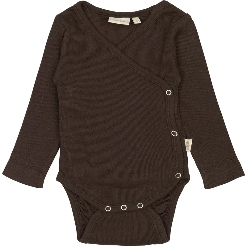 Petit Piao Coffee Bean Ppdi Body L/S Fold Over Noos 1