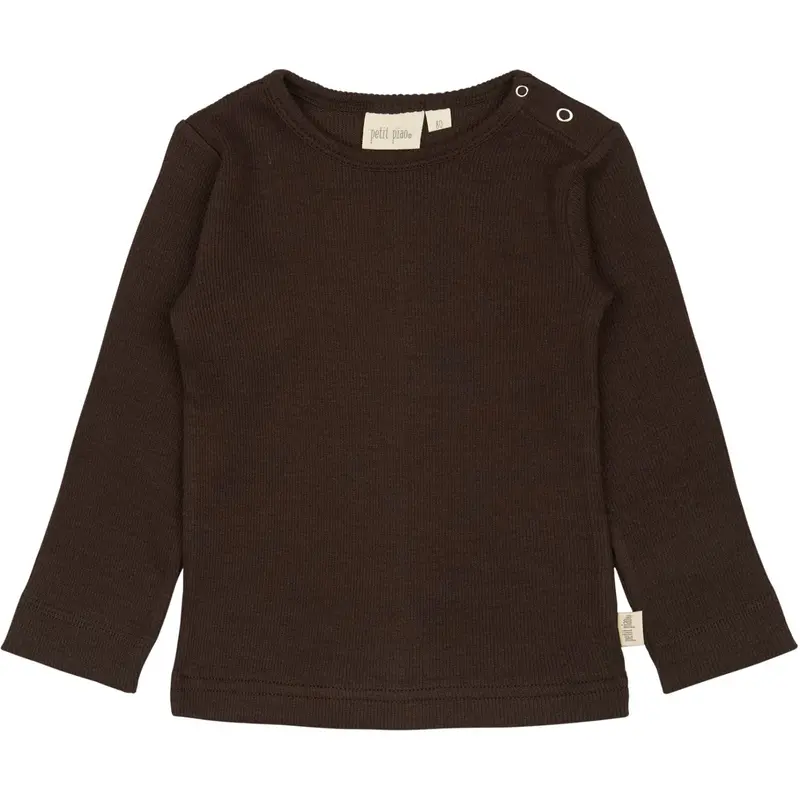 Petit Piao Coffee Bean T-Shirt L/S Modal 1