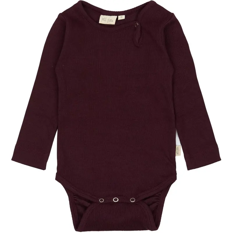 Petit Piao Dark Grape Body L/S Modal 1
