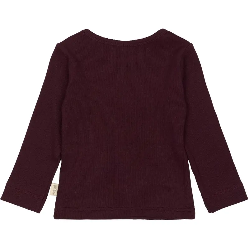 Petit Piao Dark Grape T-Shirt L/S Modal 3