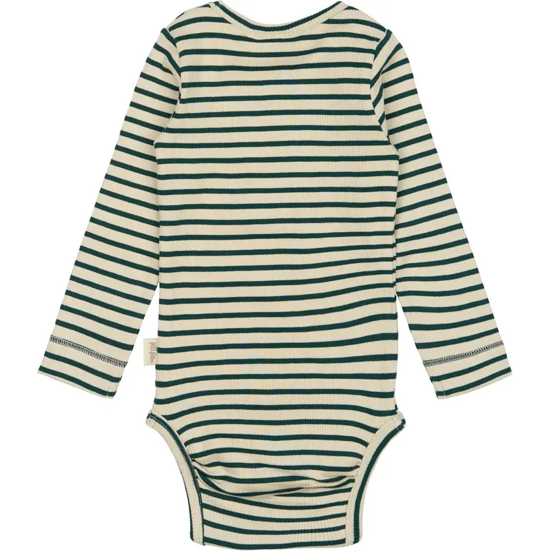 Petit Piao Dark Sea/Off White Body L/S Modal Striped 5