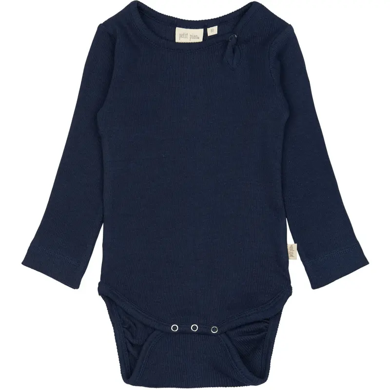 Petit Piao Dress Blues Body L/S Modal 1