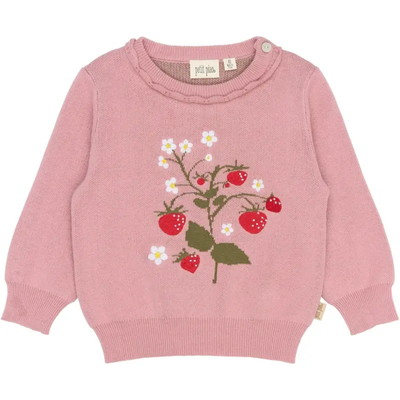 Petit Piao Dusty Rose Ppellen Knit Pullover 1