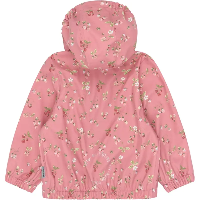 Petit Piao Dusty Rose Strawberry Aop Ppdai Rainwear Set W. Susp. 3