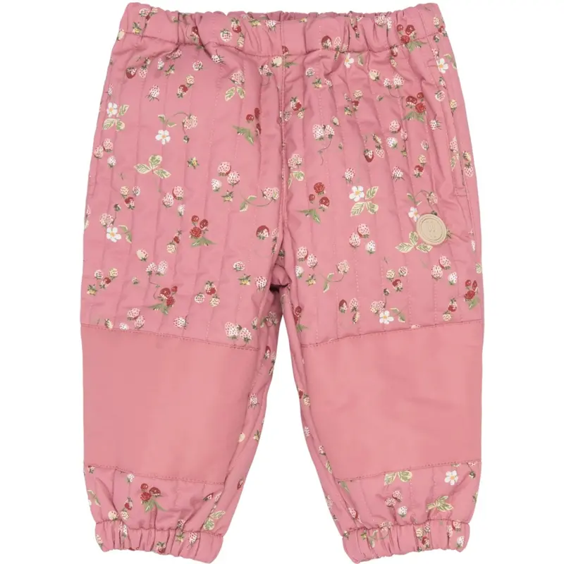 Petit Piao Dusty Rose Strawberry Aop Ppever Thermo Pants 1