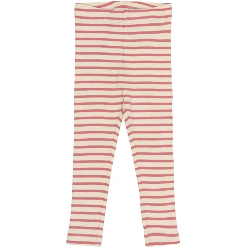 Petit Piao Dusty Rose Striped Ppsky Leggings 1