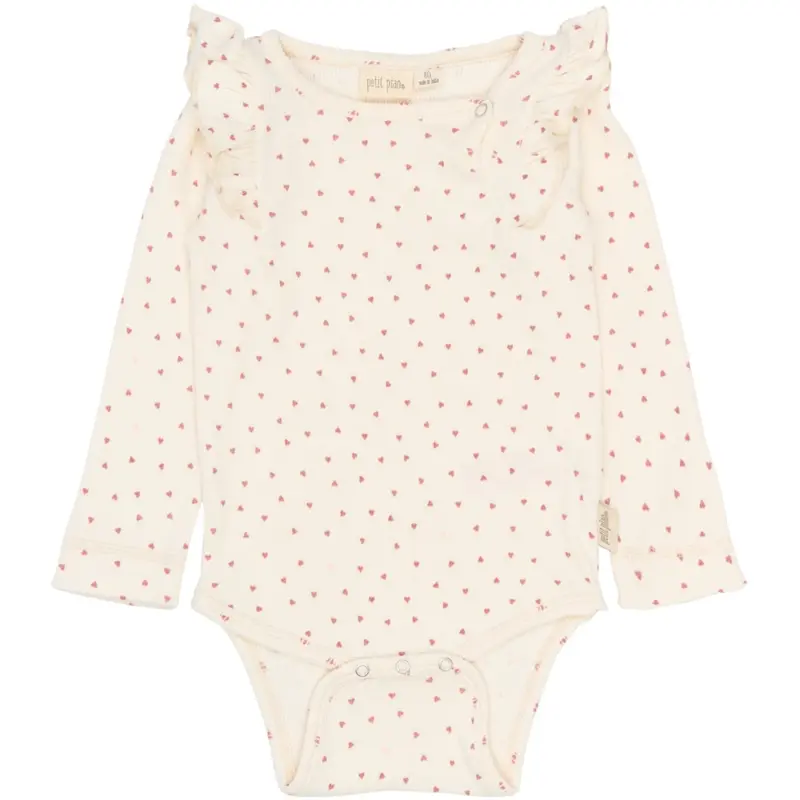 Petit Piao Eggnog Heart Aop Ppsonja L_S Body 1