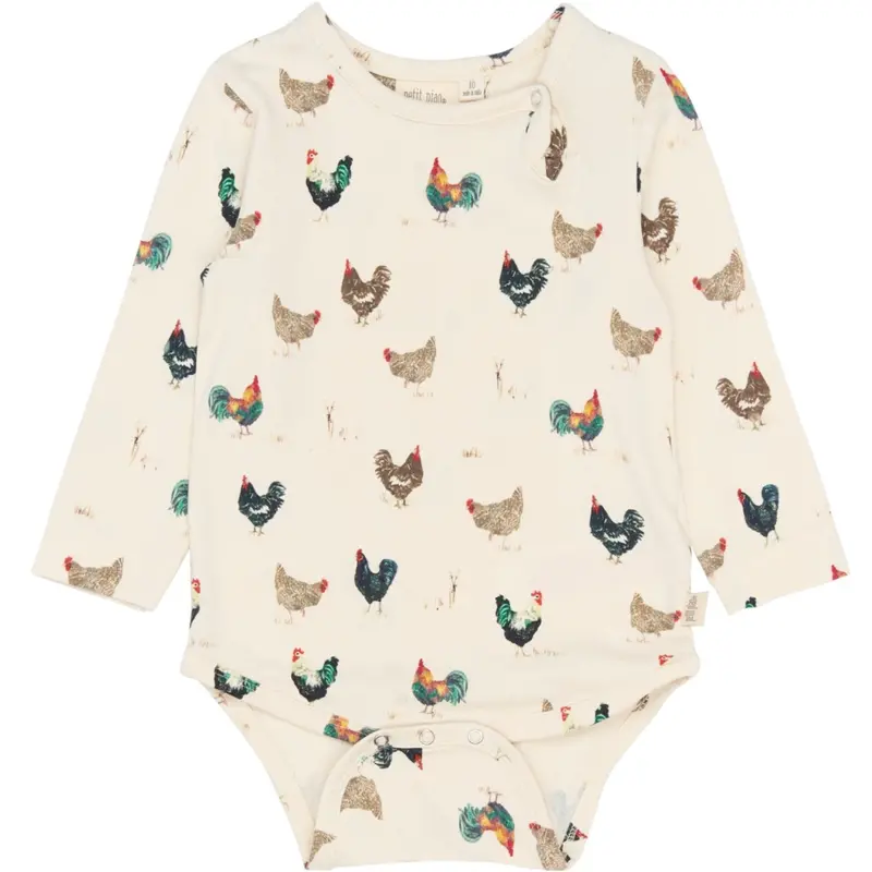 Petit Piao Eggnog Rooster Aop Ppstar L_S Body 1