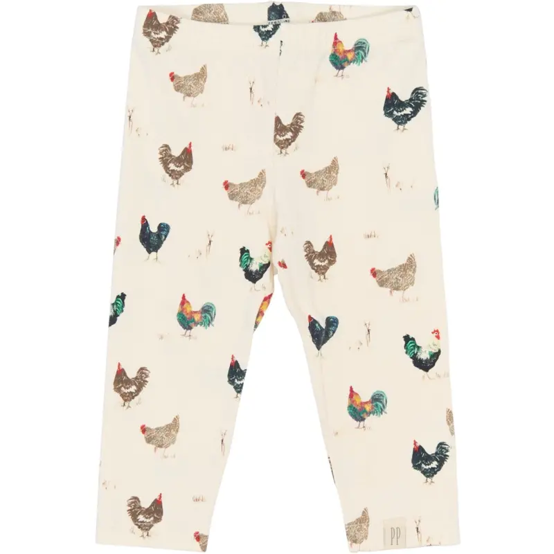 Petit Piao Eggnog Rooster Aop Ppstar Leggings 1