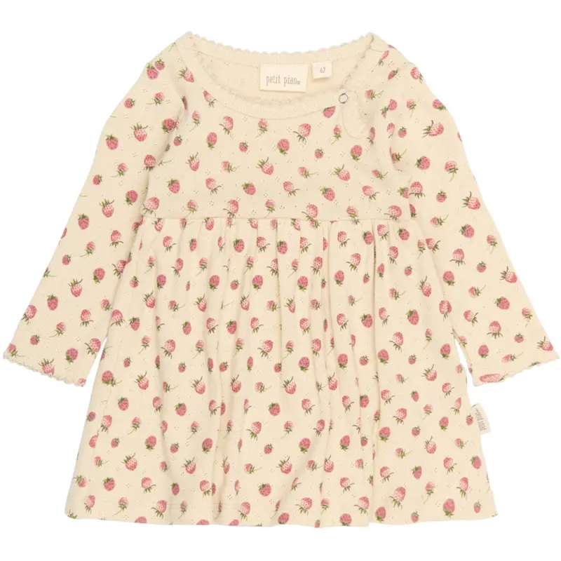 Petit Piao Fog Strawberry Aop Ppdea L_S Body Dress Fold Nb 1