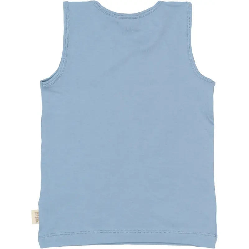 Petit Piao Illusion Blue Boat Aop Ppstar Boys Undershirt 2-Pack 4