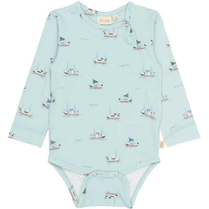 Petit Piao Illusion Blue Boat Aop Ppstar L_S Body 1