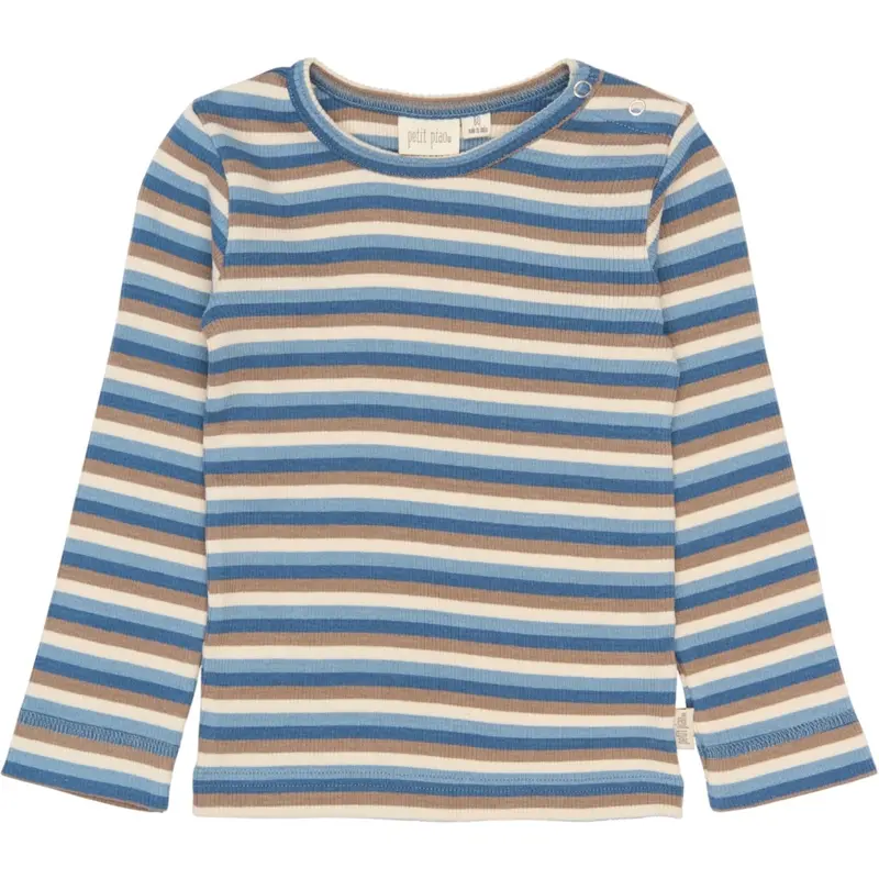 Petit Piao Infinity Multistriped Ppsong L_S Tee 1
