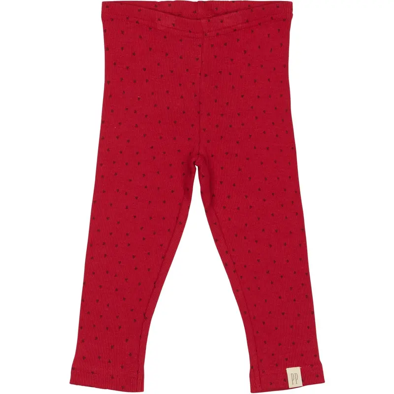 Petit Piao Jet Red/Biking Red Legging Modal Heart 1