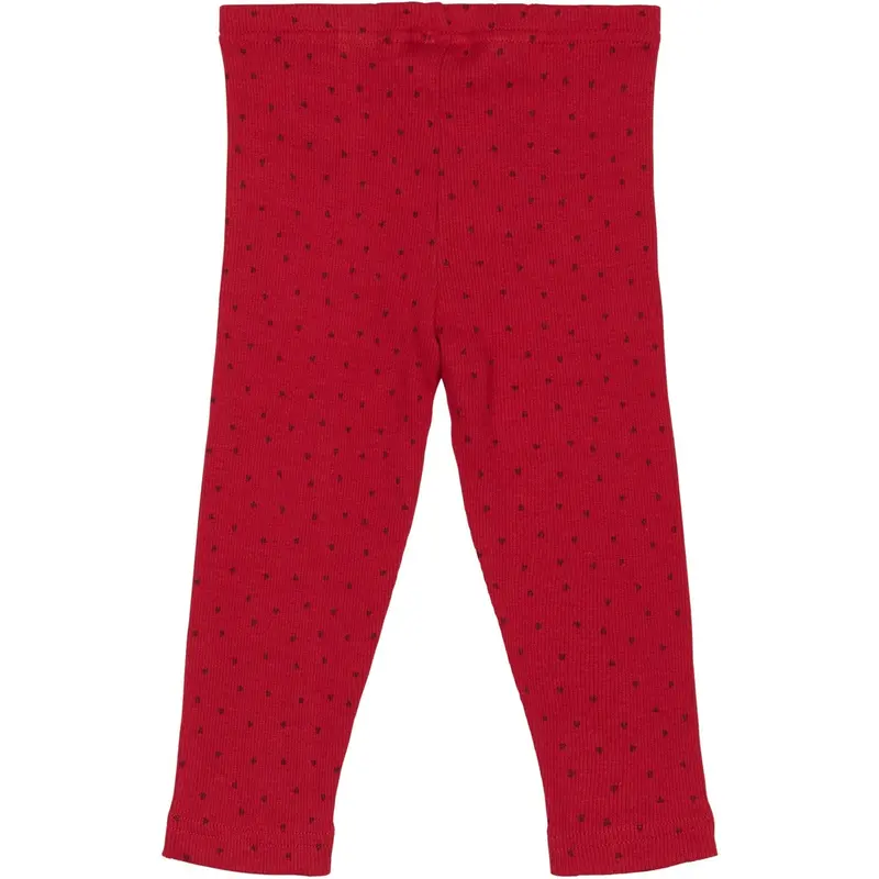 Petit Piao Jet Red/Biking Red Legging Modal Heart 3