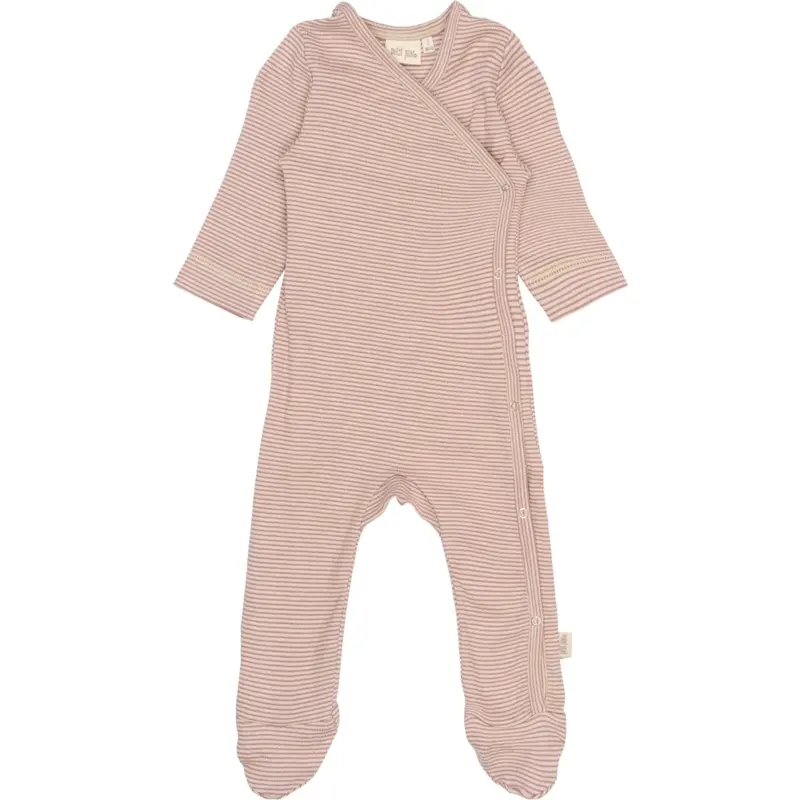 Petit Piao Nostalgic Rose/Dark Off White Ppdian L_S Jumpsuit Fold Feet Nb Noos 1