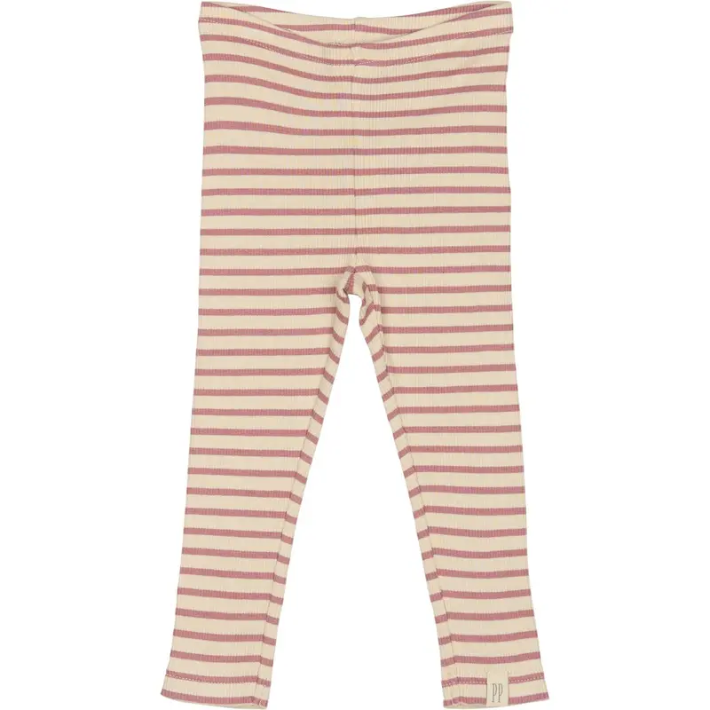 Petit Piao Nostalgic Rose/Off White Legging Modal Striped 1