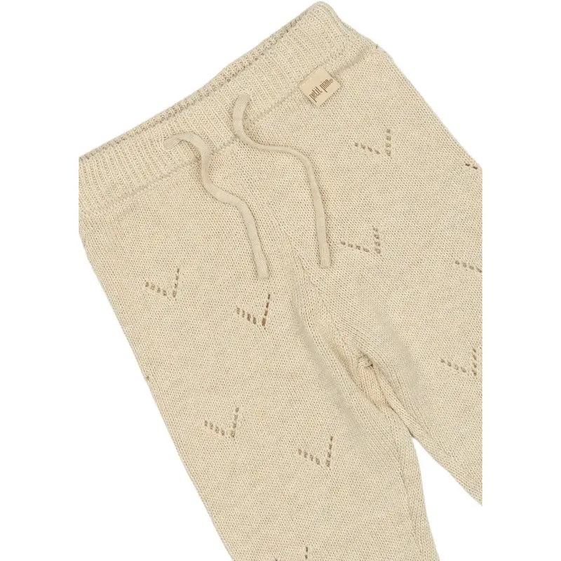 Petit Piao Off White Ppdaqa Knit Pants 4