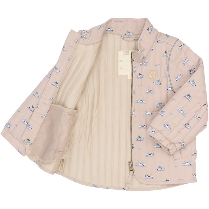 Petit Piao Oxford Tan Boat Aop Ppever Thermo Jacket 5