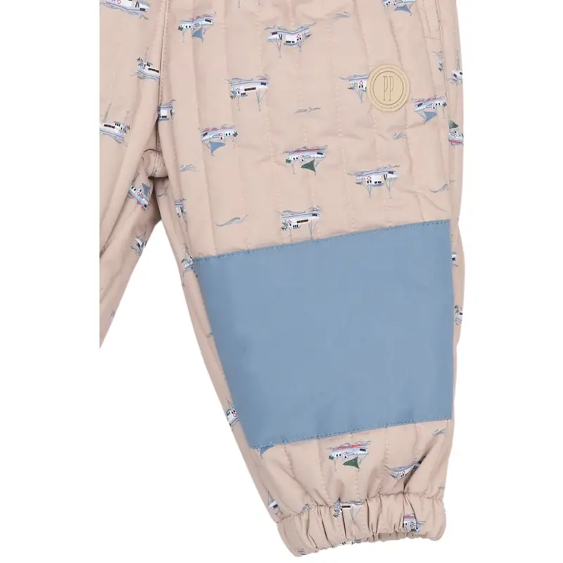 Petit Piao Oxford Tan Boat Aop Ppever Thermo Pants 2