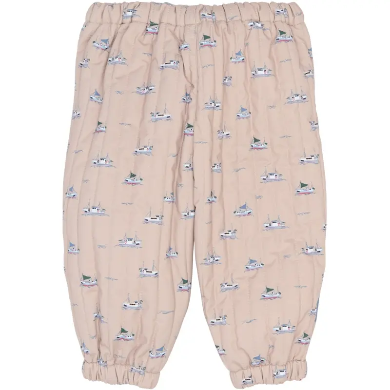 Petit Piao Oxford Tan Boat Aop Ppever Thermo Pants 3