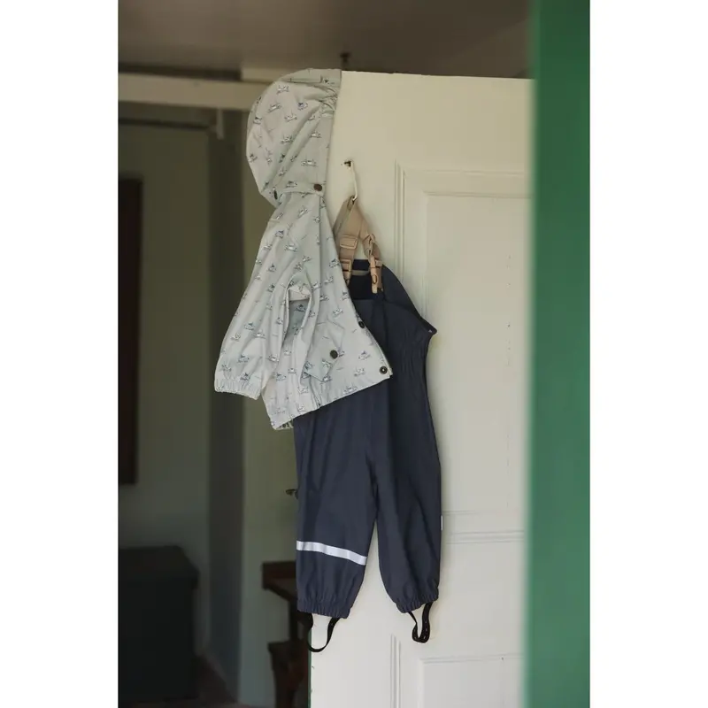 Petit Piao Pearl Blue Boat Aop Ppdai Rainwear Set 2