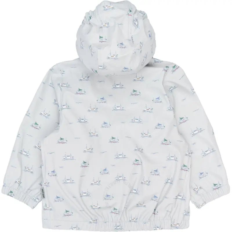 Petit Piao Pearl Blue Boat Aop Ppdai Rainwear Set W. Susp. 3