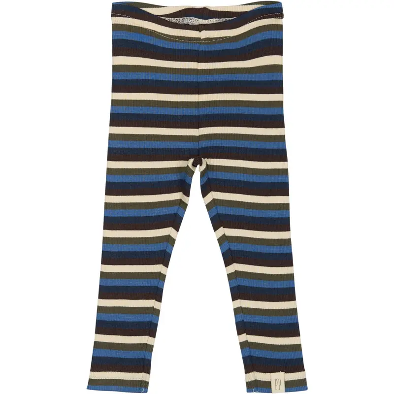 Petit Piao True Navy Multistripe Legging Modal Multi Striped 1