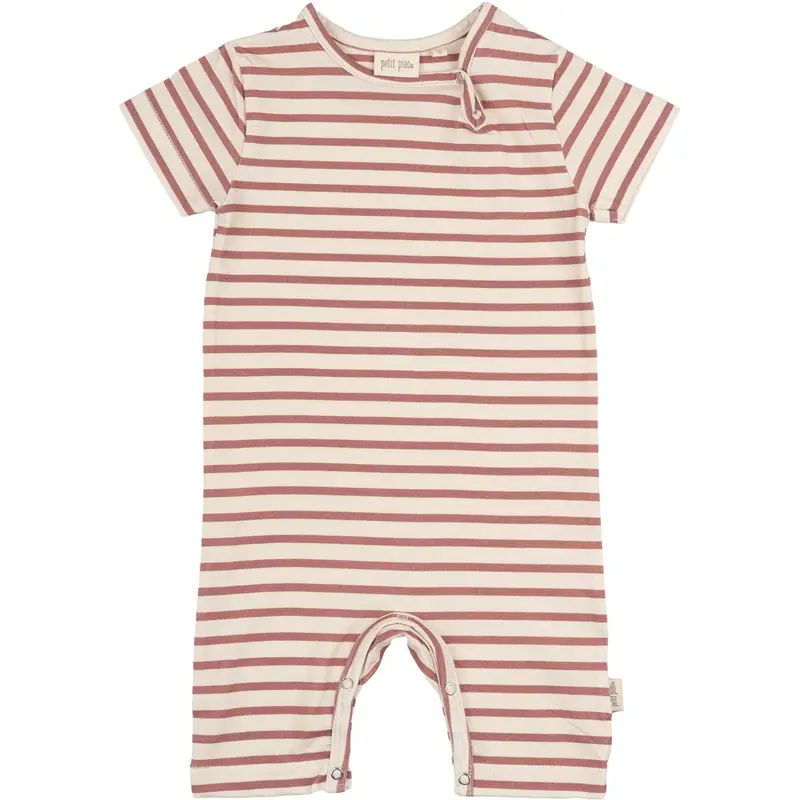 Petit Piao Withered Rose Summer Romper S/S Sum Printed 1