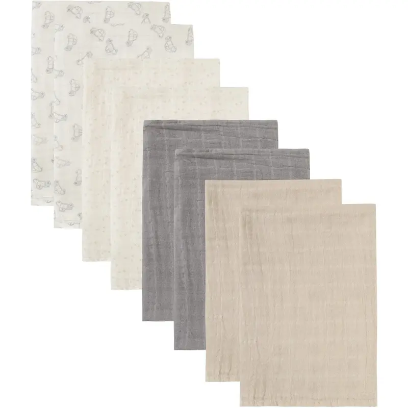 Pippi Alloy Muslin Cloth (8-Pack) 1