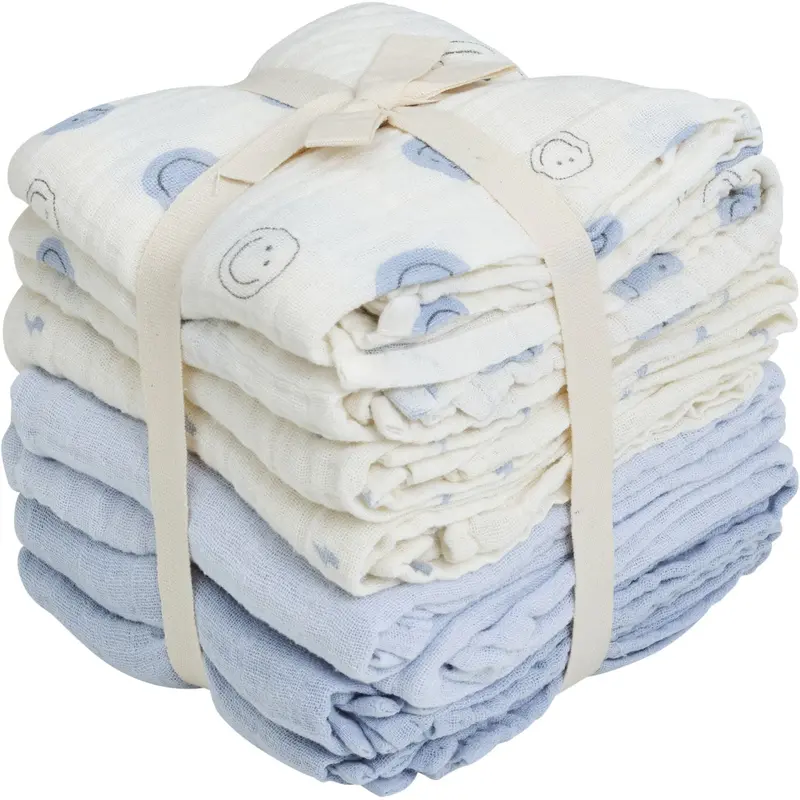 Pippi Celestial Blue Muslin Cloth (8-Pack) 1